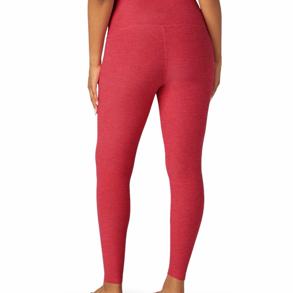 Beyond Yoga Spacedye Bright Pink Maternity Leggings - Picture 3 of 5